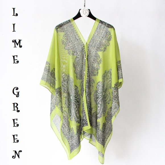 Extra Thai Silken Shawl Pink, Aquamarine, Black, Blue, Green & Peach Colors, O… - Picture 9 of 11